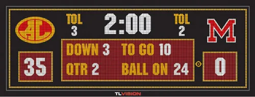 Marcador con pantalla de video a todo color TL Vision
